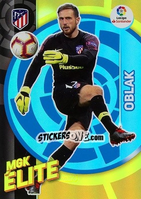 Sticker Oblak - Liga 2019-2020. Megacracks - Panini