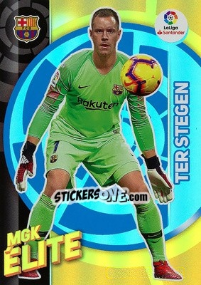 Cromo ter Stegen - Liga 2019-2020. Megacracks n. 383 - Panini