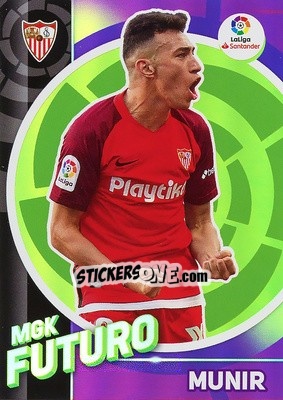 Sticker Munir - Liga 2019-2020. Megacracks - Panini