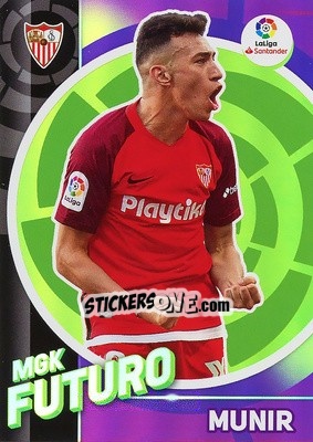 Sticker Munir - Liga 2019-2020. Megacracks n. 399 - Panini