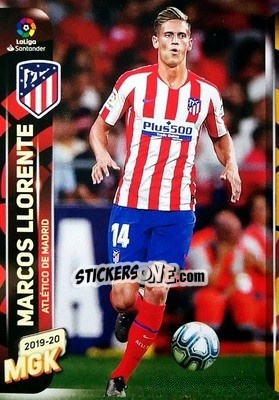 Sticker Marcos Llorente - Liga 2019-2020. Megacracks n. 424 - Panini