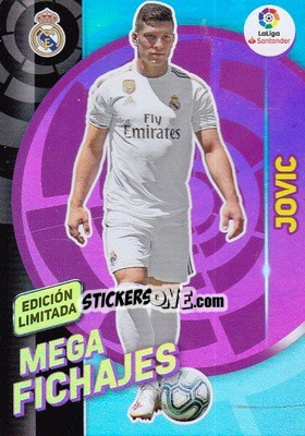 Sticker Luka Jovic - Liga 2019-2020. Megacracks n. LE-JO - Panini