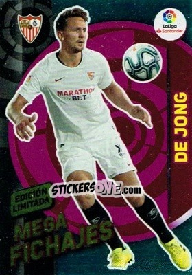 Sticker Luuk de Jong - Liga 2019-2020. Megacracks n. LE-LJ - Panini