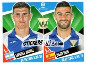 Sticker Ezequiel Muñoz / Diego Rico - Liga 2017-2018. South America n. 193 - Panini