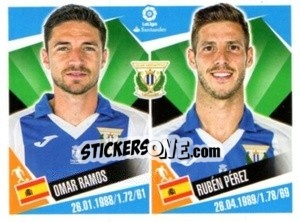 Sticker Omar Ramos / Ruben Perez - Liga 2017-2018. South America n. 194 - Panini