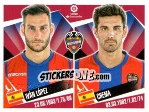 Sticker Ivan Lopez / Chema - Liga 2017-2018. South America n. 198 - Panini
