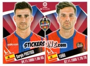 Sticker Sergio Postigo / Tono - Liga 2017-2018. South America - Panini