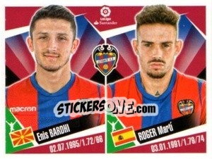 Sticker Enis Bardhi / Roger Marti - Liga 2017-2018. South America - Panini