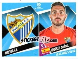 Sticker Escudo / Roberto Jimenez - Liga 2017-2018. South America n. 203 - Panini