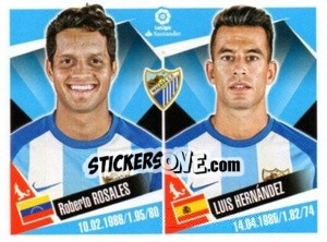 Cromo Roberto Rosales / Luis Hernandez - Liga 2017-2018. South America - Panini