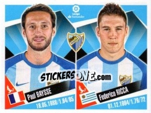 Sticker Paul Baysse / Federico Ricca - Liga 2017-2018. South America n. 205 - Panini
