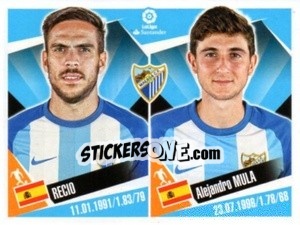 Cromo Recio / Alejandro Mula - Liga 2017-2018. South America - Panini