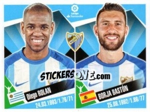 Sticker Diego Rolan / Borja Baston - Liga 2017-2018. South America n. 208 - Panini