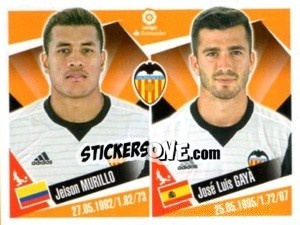 Sticker Jeison Murillo / Jose Luis Gaya - Liga 2017-2018. South America n. 217 - Panini