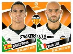 Figurina Rodrigo Moreno / Simone Zaza - Liga 2017-2018. South America - Panini