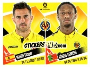 Sticker Mario Gaspar / Ruben Semedo - Liga 2017-2018. South America - Panini
