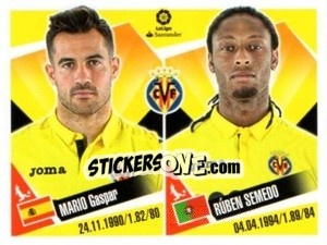 Sticker Mario Gaspar / Ruben Semedo - Liga 2017-2018. South America n. 222 - Panini
