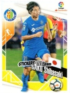 Cromo Gaku Shibasaki - Liga 2017-2018. South America - Panini