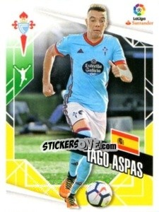 Sticker Iago Aspas - Liga 2017-2018. South America n. 240 - Panini