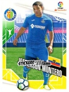 Cromo Jefferson Montero - Liga 2017-2018. South America - Panini