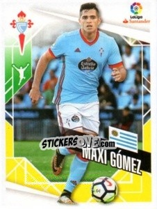 Figurina Maxi Gómez - Liga 2017-2018. South America - Panini