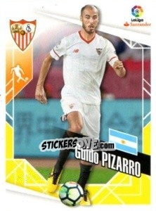 Sticker Guido Pizarro - Liga 2017-2018. South America n. 254 - Panini