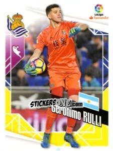 Sticker Geronimo Rulli - Liga 2017-2018. South America - Panini