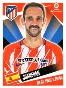 Sticker Juanfran - Liga 2017-2018. South America - Panini