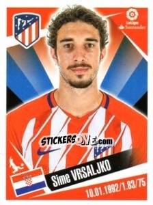 Cromo Sime Vrsaljko - Liga 2017-2018. South America - Panini