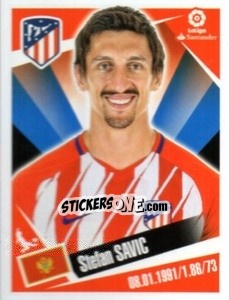 Sticker Stefan Savic - Liga 2017-2018. South America n. 6 - Panini