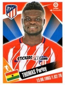 Figurina Thomas Partey - Liga 2017-2018. South America - Panini