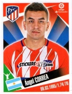 Figurina Ángel Correa - Liga 2017-2018. South America - Panini