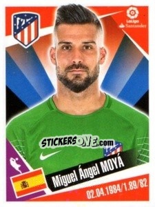 Sticker Miguel Angel Moya - Liga 2017-2018. South America n. 19 - Panini