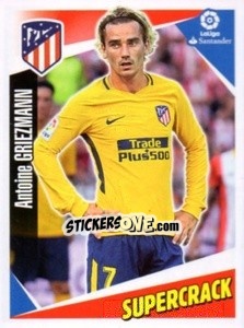 Sticker Antoine Griezmann (supercrack) - Liga 2017-2018. South America n. 22 - Panini