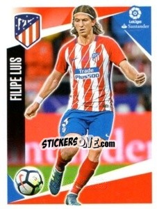 Cromo Filipe Luis - Liga 2017-2018. South America - Panini