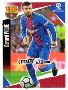 Sticker Gerard Piqué - Liga 2017-2018. South America - Panini