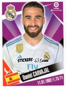 Sticker Dani Carvajal - Liga 2017-2018. South America n. 77 - Panini