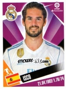 Sticker Marco Asensio - Liga 2017-2018. South America n. 87 - Panini