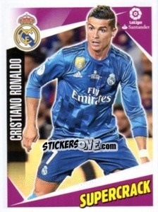 Sticker Cristiano Ronaldo (supercrack) - Liga 2017-2018. South America - Panini