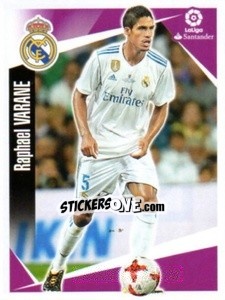 Sticker Raphael Varane - Liga 2017-2018. South America n. 100 - Panini