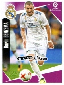 Sticker Karim Benzema - Liga 2017-2018. South America n. 110 - Panini