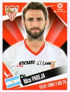 Cromo Nico Pareja - Liga 2017-2018. South America - Panini