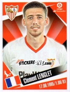 Figurina Clement Lenglet - Liga 2017-2018. South America - Panini