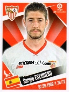 Sticker Sergio Escudero - Liga 2017-2018. South America - Panini