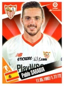 Sticker Pablo Sarabia - Liga 2017-2018. South America n. 124 - Panini