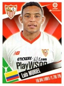 Figurina Luis Muriel - Liga 2017-2018. South America - Panini