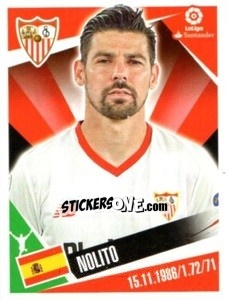Sticker Nolito - Liga 2017-2018. South America n. 129 - Panini