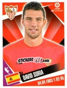Sticker David Soria - Liga 2017-2018. South America n. 130 - Panini