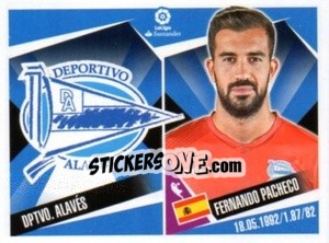 Sticker Escudo / Fernando Pacheco - Liga 2017-2018. South America n. 131 - Panini
