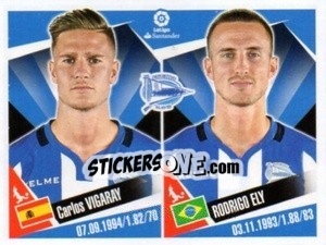Sticker Carlos Vigaray / Rodrigo Ely - Liga 2017-2018. South America n. 132 - Panini